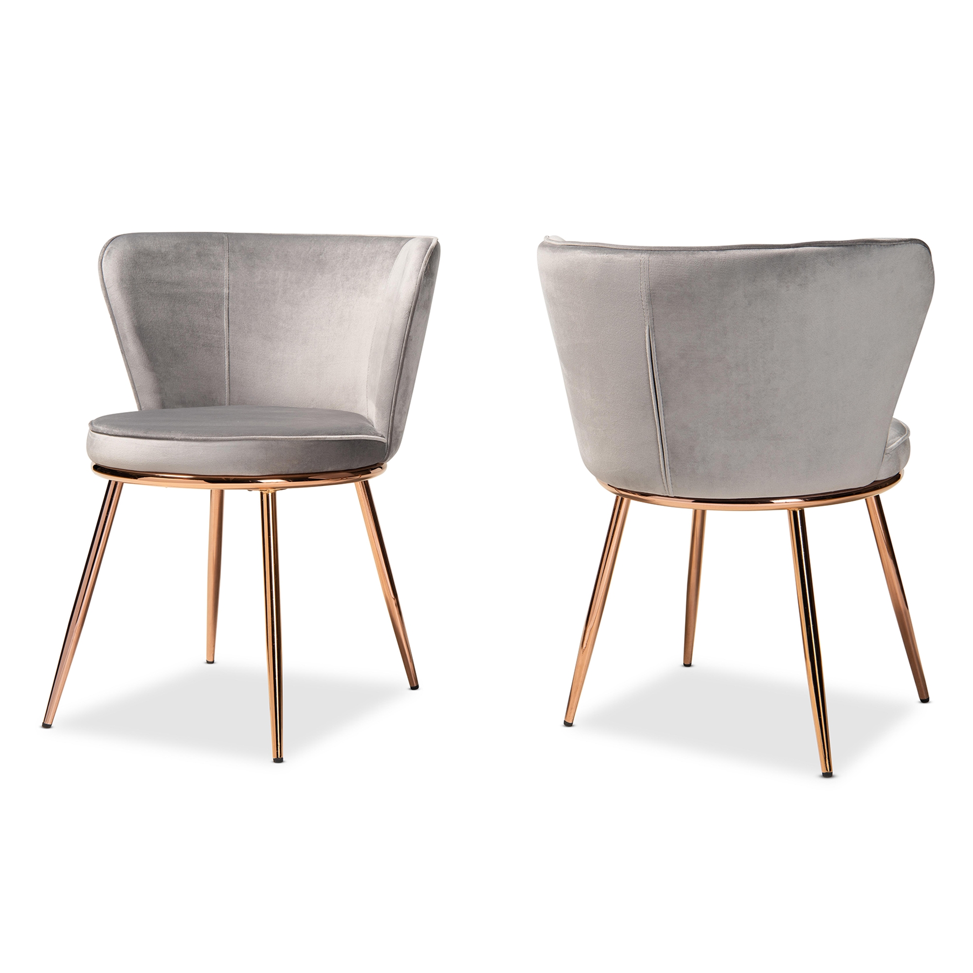 Grey and deals rose gold chair